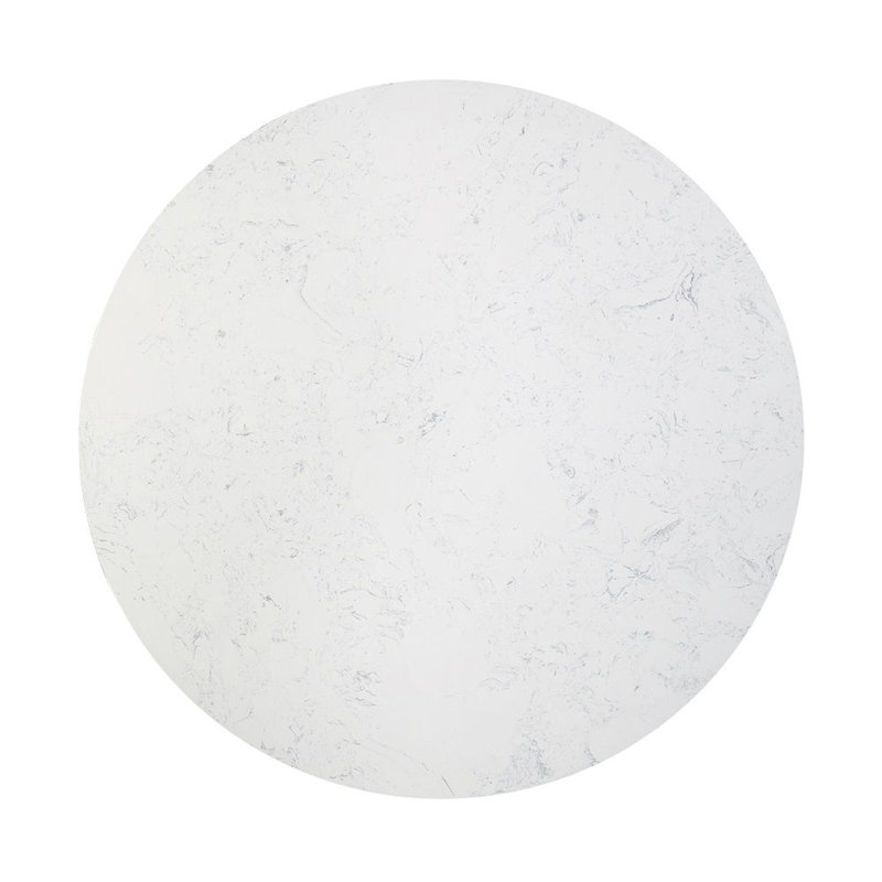 Llinos Round Faux Marble Top Dining Table