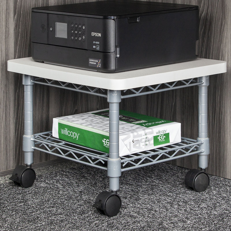 Printer Stand, Metallic Gray