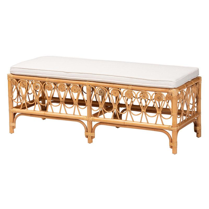Banc d'appoint Modern Bohemian, Blanc