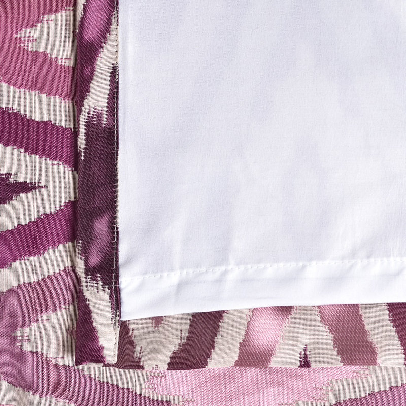 Krause Room Darkening Curtain Single Panel, Fuschia
