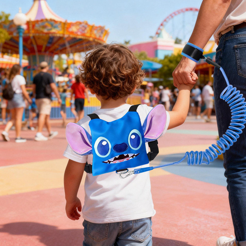 Ensemble de sac à dos pour enfant 3-en-1 Stitch Baby Toddler Leash