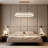 35 Inch Modern Rectangle Led Chandelier