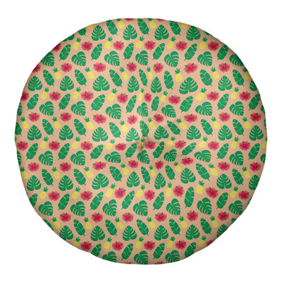 Coussin de sol touffeté rond Katelyn Elizabeth