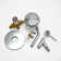 Four-Functions Hydro-Generator & LED Light Shower Faucet Set,Shower Head and Valve