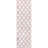 Cuanaic Trellis Shag Performance White/Pink Rug-1542548005