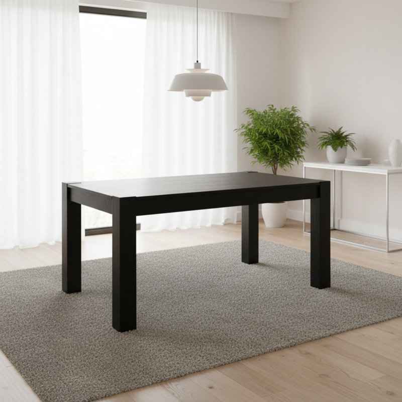 Modern Style Charcoal Gray Dining Table