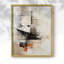 NAUTICAL Series CCCCL-XXV - Impression encadrée de qualité supérieure - Prêt à être accroché - Aucun clou requis-38501371-38501313