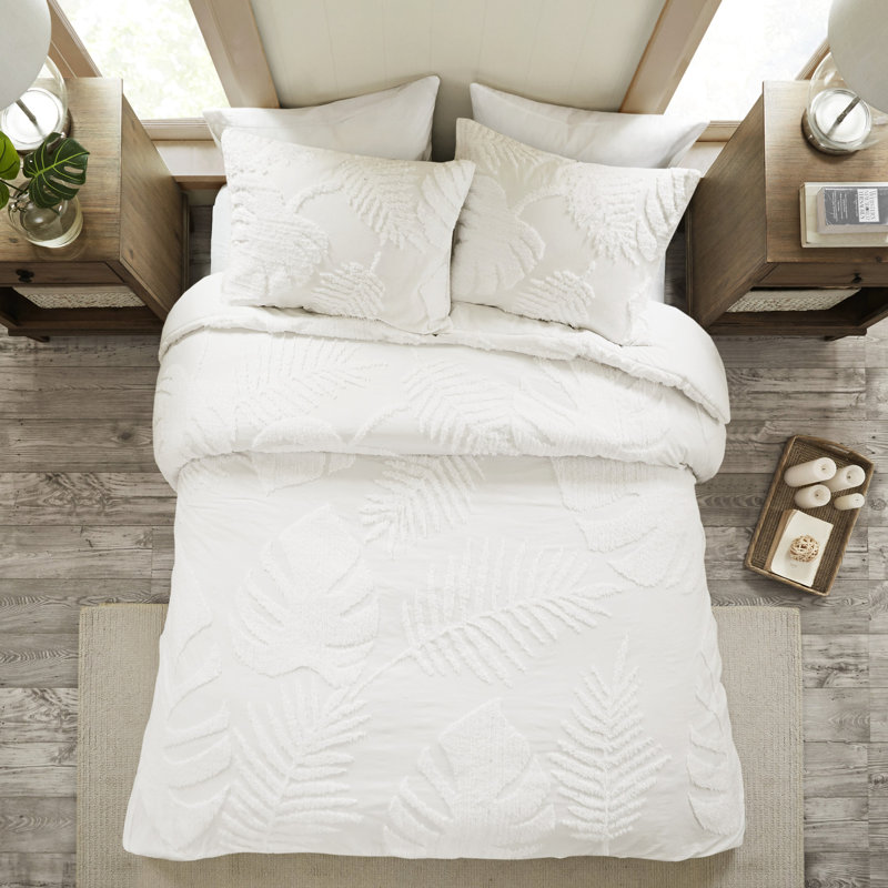 Housse de couette en coton 100% coton pour très grand lit 3 pièces
