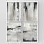 "Décor abstrait texturé noir et blanc", 4 pièces-101520260-101520265