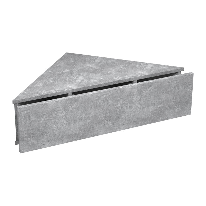 Sariel 60cm W Manufactured Wood Bedside Table, in Grey