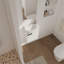 Meuble-lavabo à fermeture en douceur avec lavabo, 16 pouces pour petite salle de bain-181696154