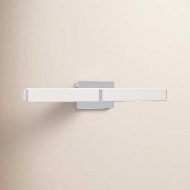 Vogue 1 - Light LED Flush Mounted Sconce, Brushed Nickel, 3000K, 5" H x 27" W x 3" D