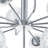 Modern Hammered Glass 13-Light Sputnik Chandelier