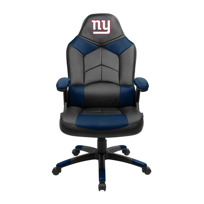 NFL Oversized Gaming Chair, Blue/Gray and New York Giantsand