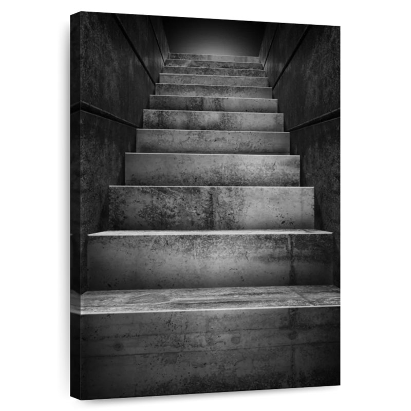 Lilie Dark Stairs, 51" H x 34" W