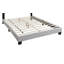 Lit double tapissier 1Pc avec DEL-123985517