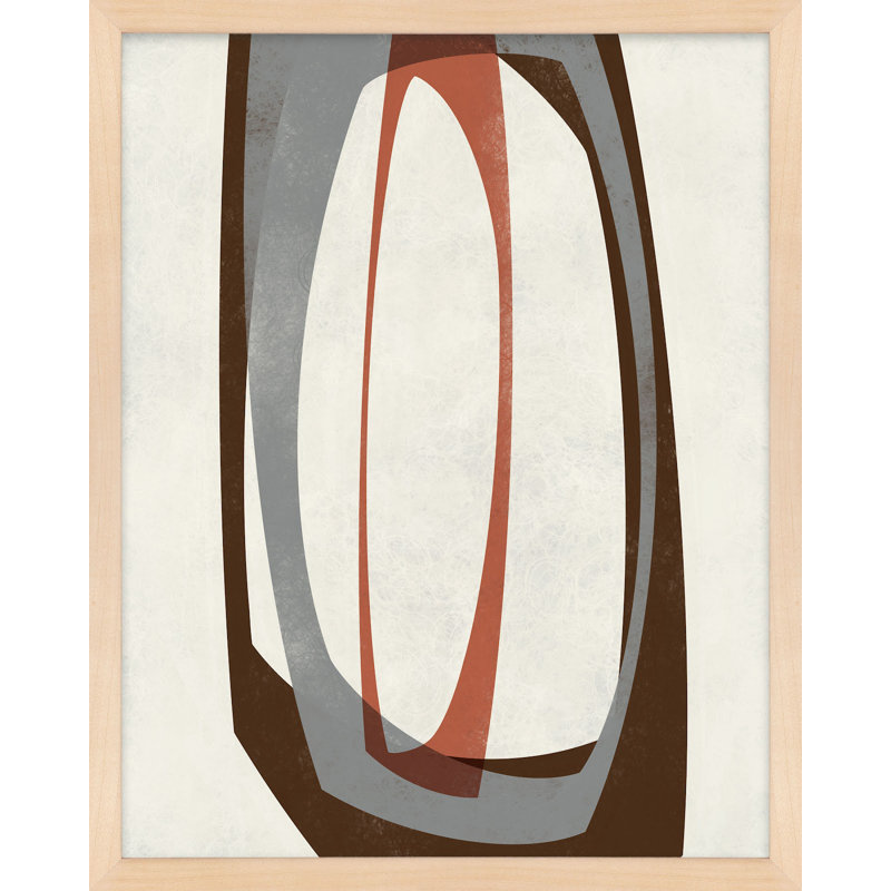 Orbit 5 Painting by Jacques Pilon, 20" H x 16" W, Maple Framed