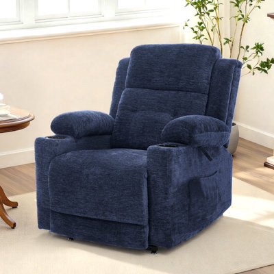 35.8" W Chenille Power Lift Recliner