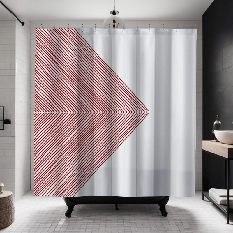 Rideau de douche Coco, Rouge