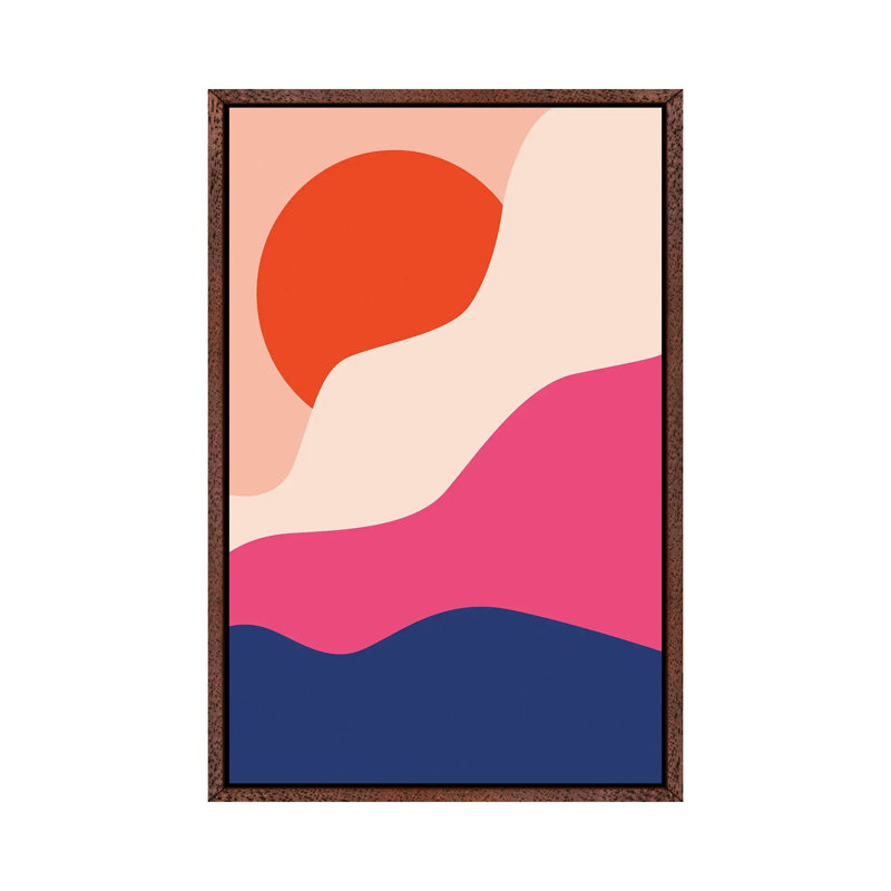Hello - Print on Canvas, 101.6 cm H x 66.04 cm W, Classic Brown Wood Framed