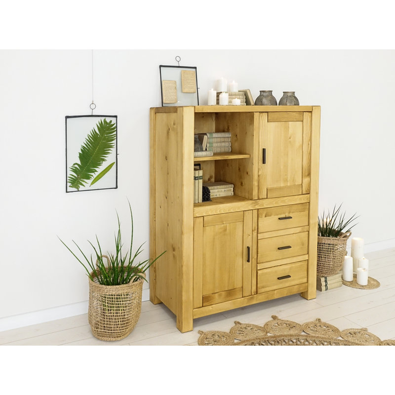 Mccrimmon 110cm Solid Wood Sideboard