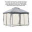 10X12 Shaded Pavilion, Garden Pavilion Canopy Shelter, Grey-119971386