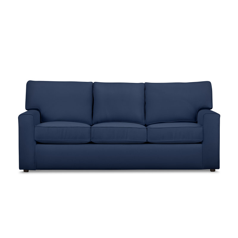 Yosef 82.5" Upholstered Sleeper Sofa, Canvas Navy Sunbrella® Canvas