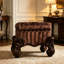 Tabouret de coiffeuse brun 22 po
