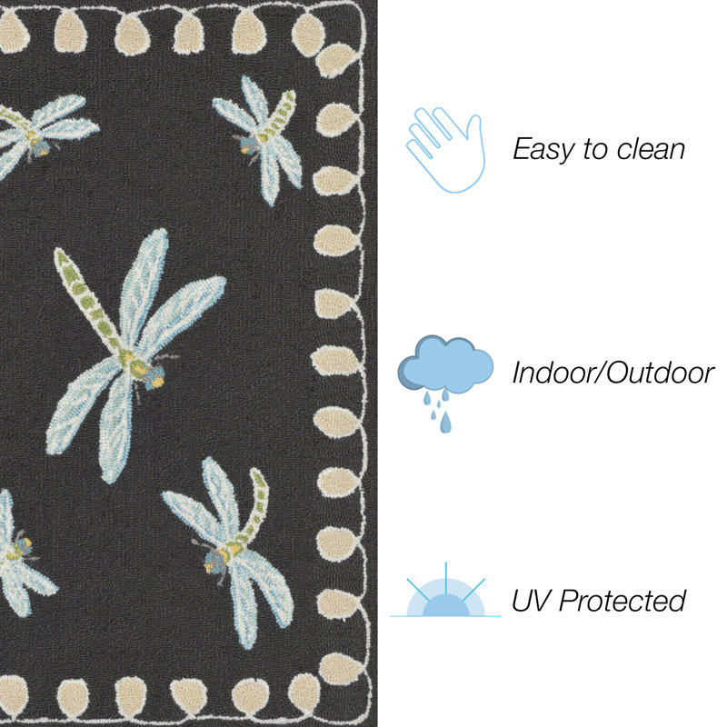 Calderon Water Resistant Kitchen Mat, Rectangle 1'8" x 2'6"