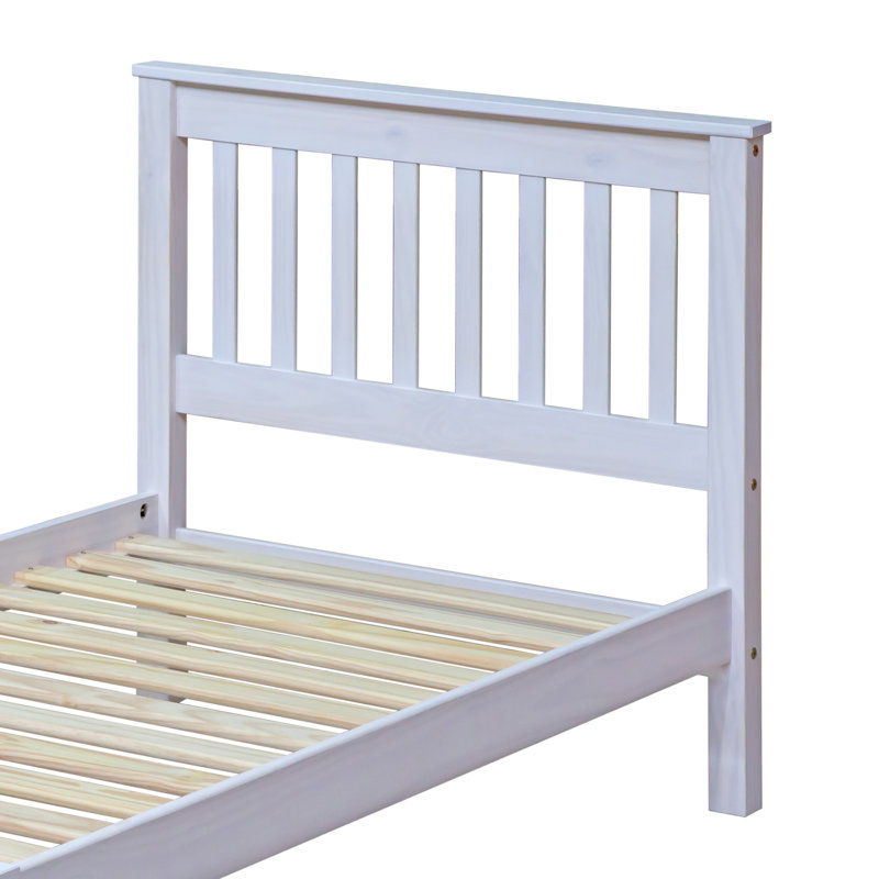 Lehighton Ingrid Uk Bed pine frame, White, Single (3')