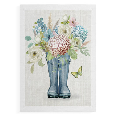 Bottes de jardin - Impression sur toile seulement - NON-CADRE