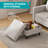 78" Upholstered Sofa Couch with Ottoman, L Shaped Sofa for Living Room, 3 Seater Sofa Couch Side Pocket-243698591
