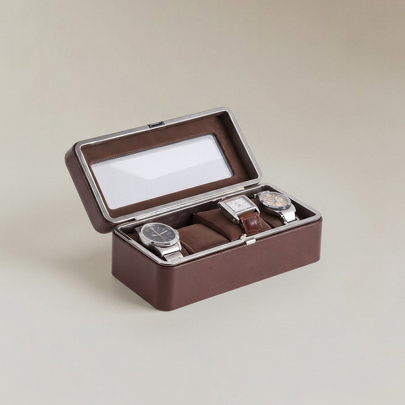 Lockable Watch Box, 4 Slot Watch Case