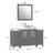 Ravenna 54" Freestanding Single Sink Bathroom Vanity with Engineered Marble Top and Matching Mirror-27042778