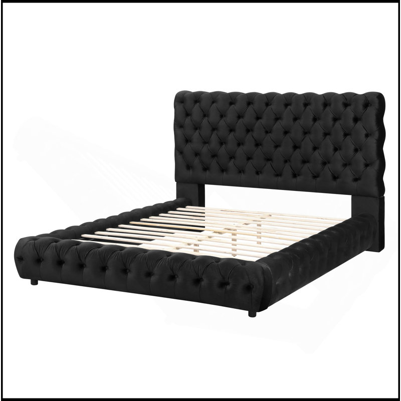 Mobilier de chambre à coucher 1Pc, Noir, noir, noir, noir, Grand lit