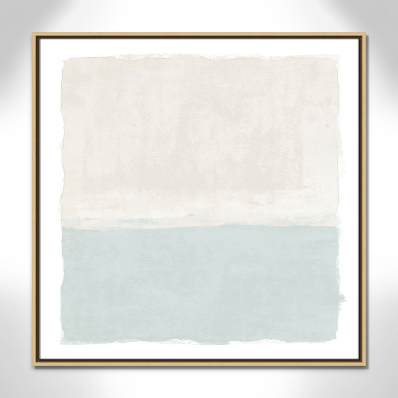«Ocean Tides II - Square Vesrion Print» par Natalie Carpentieri, H 31,5 po x l 31,5 po, Naturel