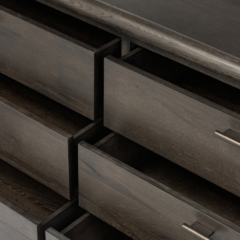 Glenview 6 - Drawer Dresser, Smoked Black