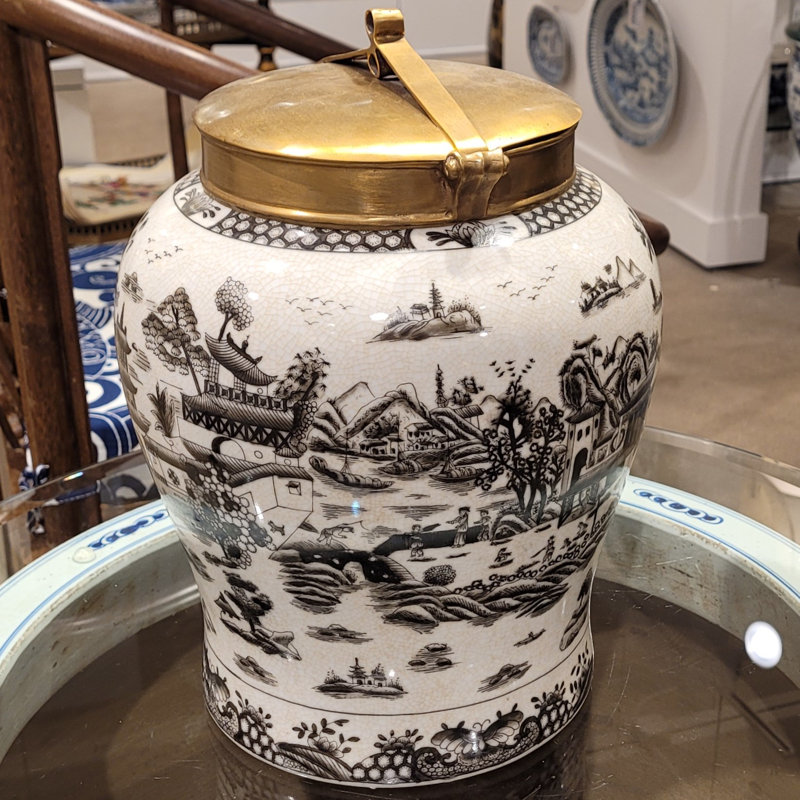 Hand Painted Decorative Porcelain Jar