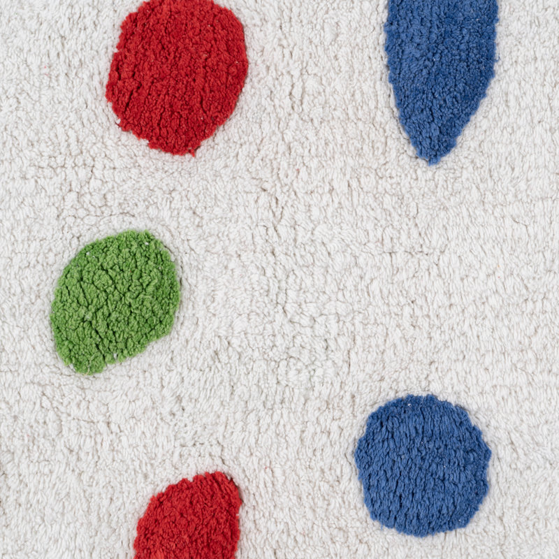 Glenys Geometric Cotton Area Rug, Rectangle 100 x 135cm