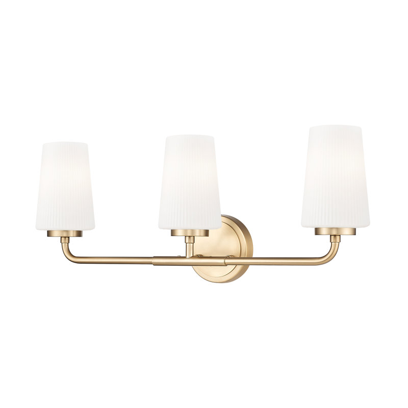 Coiffeuse Mathieson, H 9,5 po x l 16 po x P 6,5 po, Deux lumières, Chrome chrome