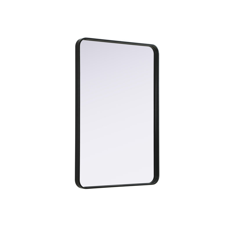 Erath Contour Metal Mirror, Black, 40" x 27"
