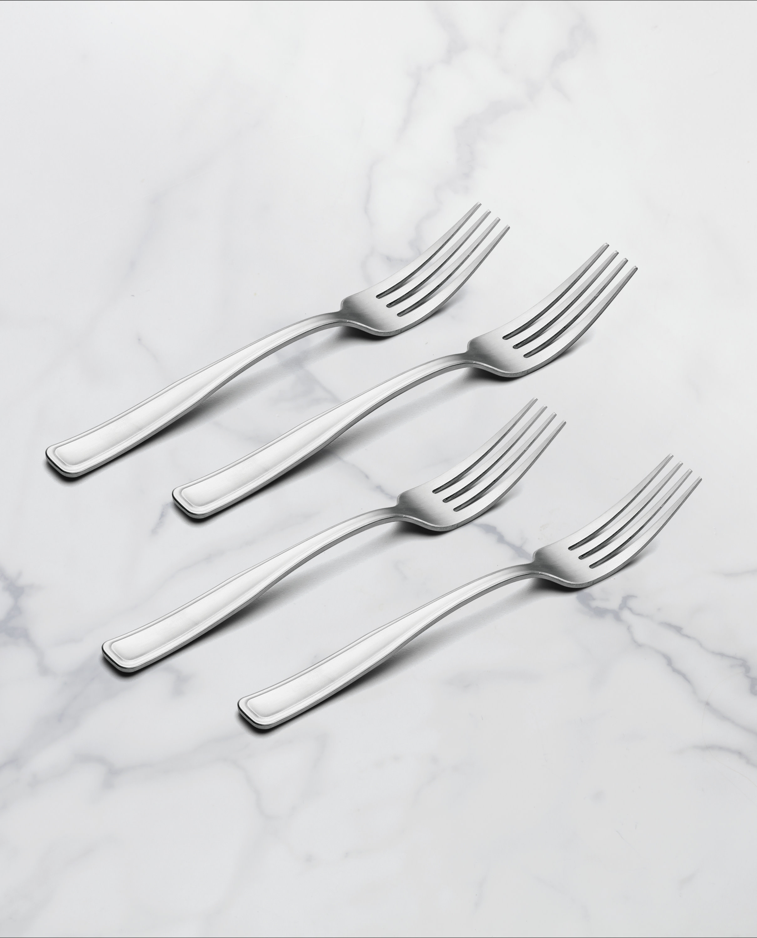 Oneida Reid Satin Salad Forks, Set of 4 | Wayfair