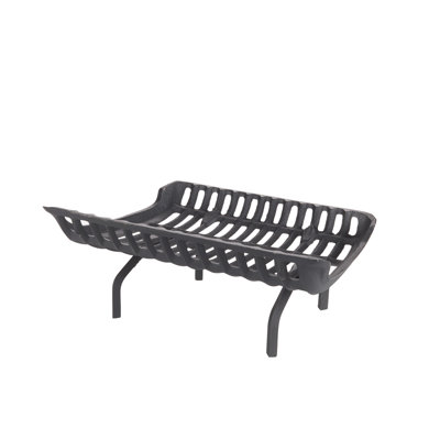 Grille de foyer en fonte 24 po avec dégagement de 4 po
