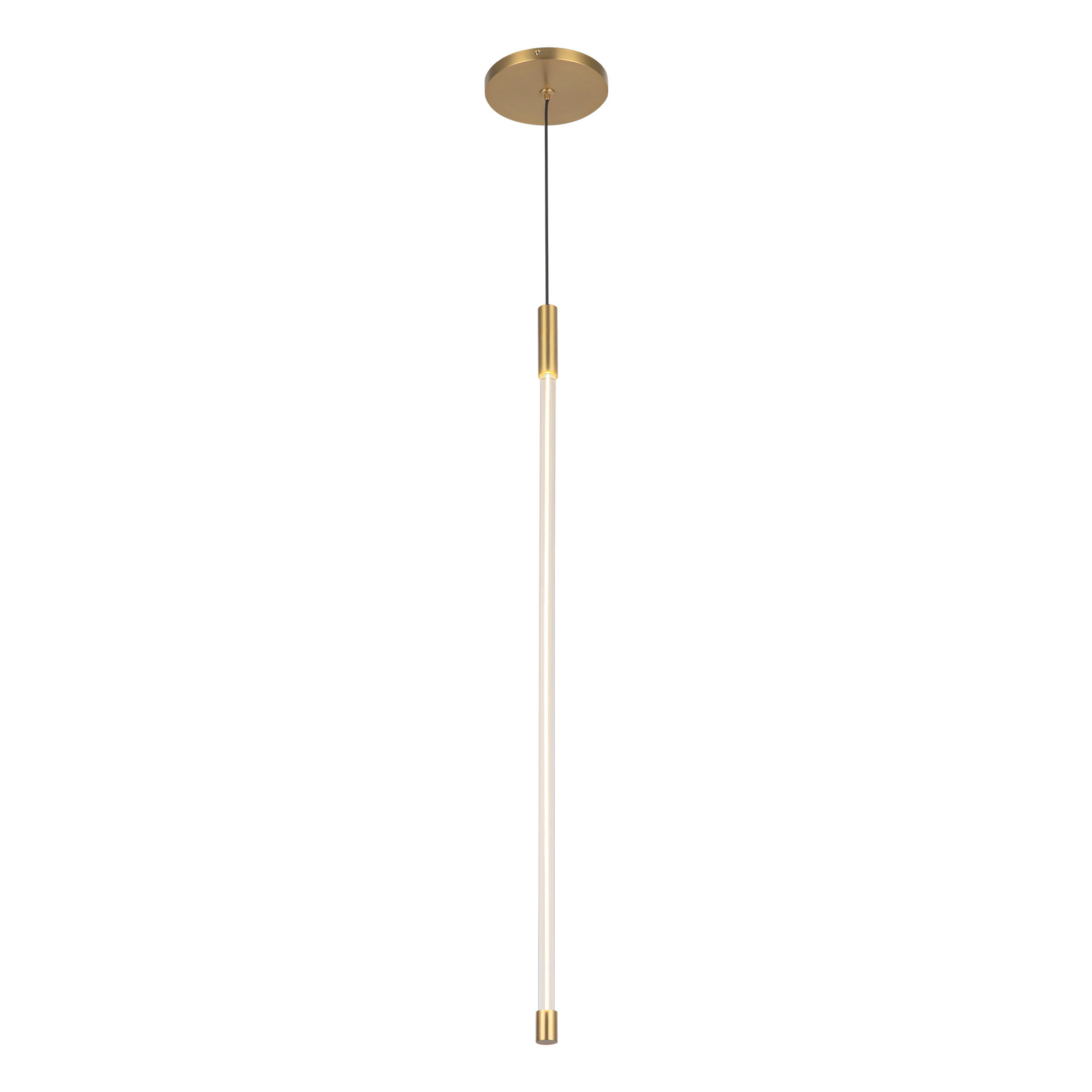 Motif Single Light Dimmable LED Pendant, 26.75" H x 0.75" W x 0.75" D