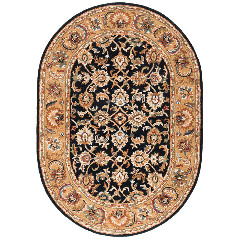 Alger Hand Tufted Wool Oriental Rug, Oval 7'6" x 9'6" 