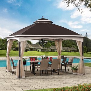 12 Ft. W x 10 Ft. D Metal Patio Gazebo