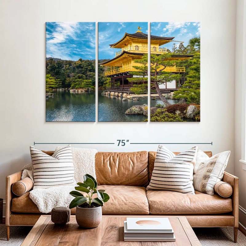 Nicci Golden Pavilion à Kyoto, H 42 po x l 65 po
