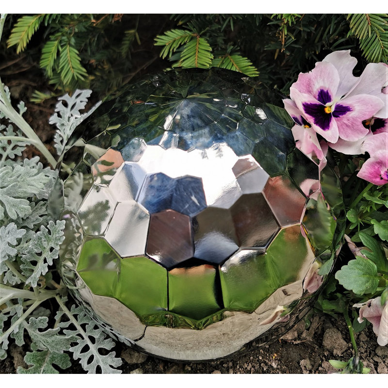 Charisa Stainless Steel Gazing Ball, 20cm H x 20cm W x 20cm D, 1