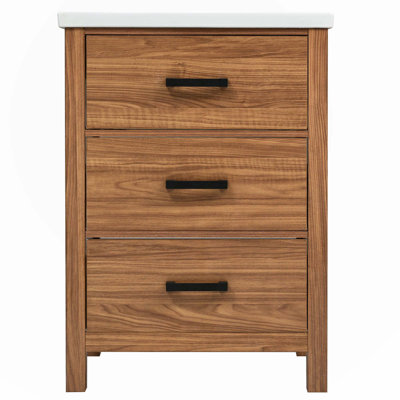 24"Bathroom Vanity with Ceramic Basin Sink