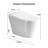 Smart Toilet One Piece In White, W/heated Bidet Seat, Auto Open/close Seat, Siphonic Jet & Built-in Battery, Warm Water/dryer, Hands-free Op W/remote/foot Sensor/off-seat Flush, Multi-wash Modes For Home Bathroom